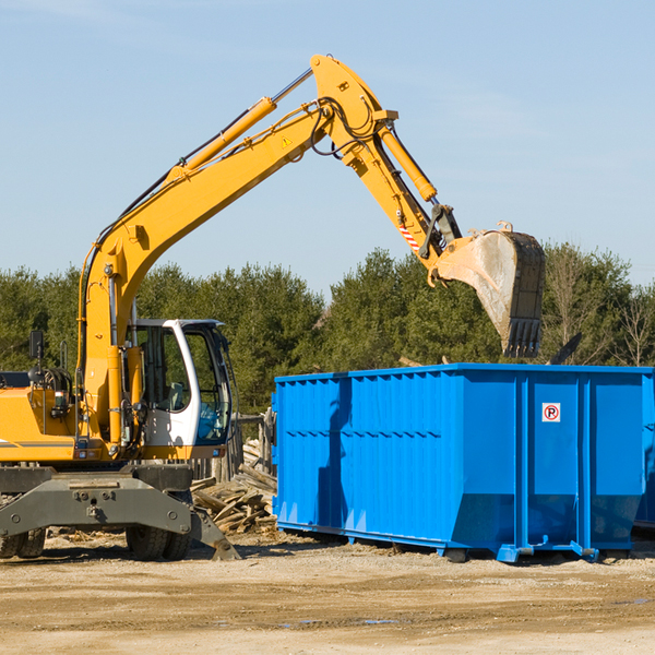 how does a residential dumpster rental service work in Danby